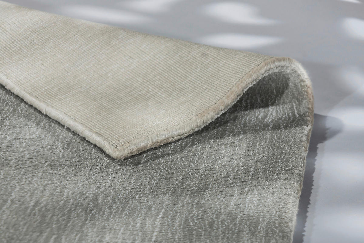 HANDWEBTEPPICH 200/300 cm Aura Silberfarben rechteckig  - Silberfarben, Design, Textil (200/300cm) - Schöner Wohnen