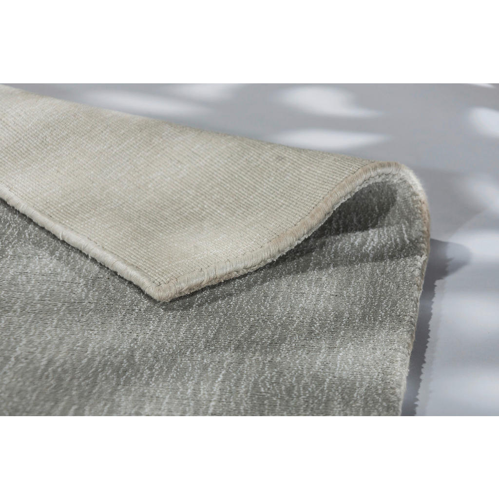 Thumbnail - Schöner Wohnen Handwebteppich Aura, Silber, Textil, rechteckig, 170x240 cm, für Fußbodenheizung geeignet, antistatisch, ...