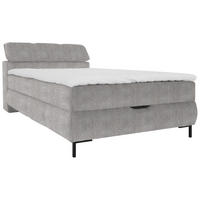 BOXBETT 120/200 cm  in Taupe  - Taupe/Schwarz, Konventionell, Holz/Holzwerkstoff (120/200cm) - Xora