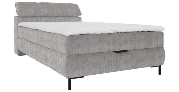 BOXBETT 120/200 cm  in Taupe  - Taupe/Schwarz, KONVENTIONELL, Holz/Holzwerkstoff (120/200cm) - Xora