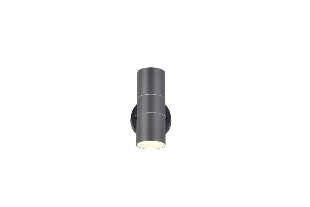 AUSSENWANDLEUCHTE Turia 16,5/9,5/11,5 cm  - Klar/Anthrazit, Design, Glas/Metall (16,5/9,5/11,5cm) - Trio Leuchten
