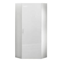 PREDSIEŇOVÁ SKRIŇA, biela, 80/185/80 cm - biela/chrómová, Design, kompozitné drevo/plast (80/185/80cm) - Xora