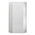 GARDEROBENSCHRANK  in 80/185/80 cm  - Chromfarben/Weiß, Design, Holzwerkstoff/Kunststoff (80/185/80cm) - Xora