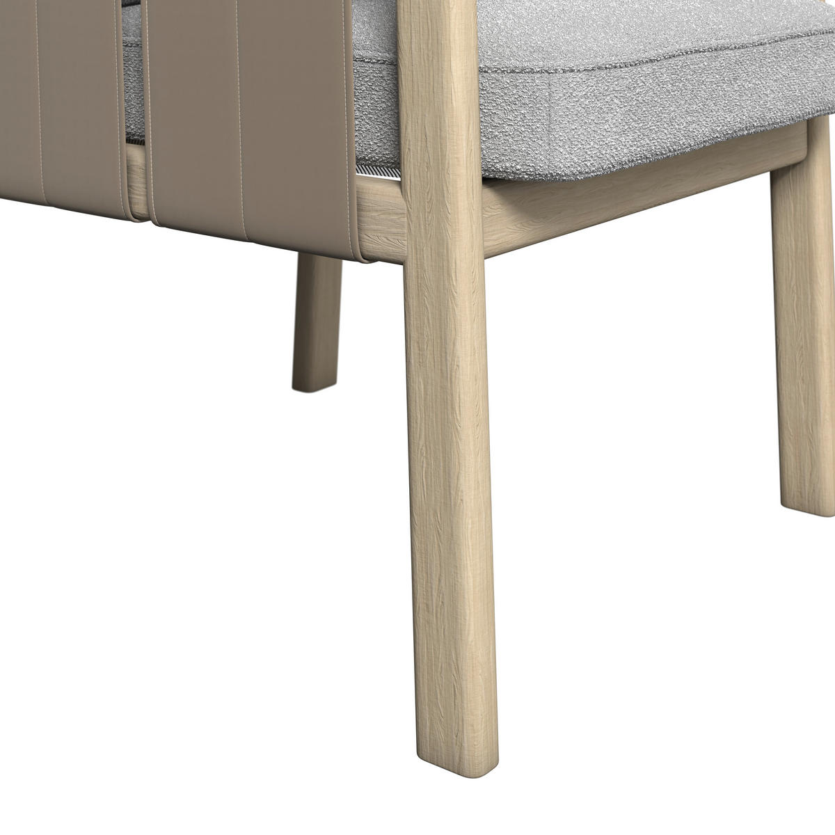 GARTENSTUHL Holz, Textil Naturfarben, Taupe, Eschefarben  - Taupe/Eschefarben, Romantik / Landhaus, Holz/Textil (64/73/64,5cm) - Dieter Knoll