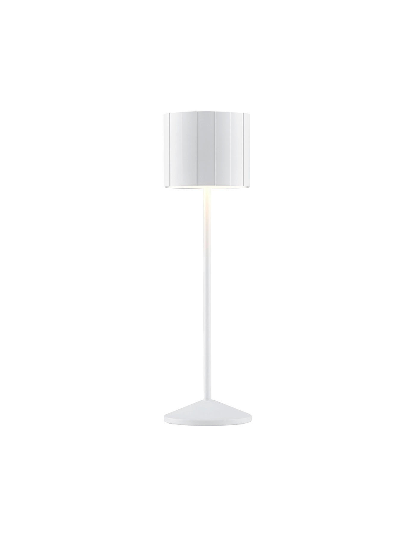 AKKU-TISCHLEUCHTE Marisa 11,5/39 cm   - Weiß, MODERN, Metall (11,5/39cm) - Musterring