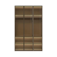 ORMAR SA KLASIČNIM VRATIMA  137/224/56 cm  - Dizajnerski, staklo/metal (137/224/56cm)