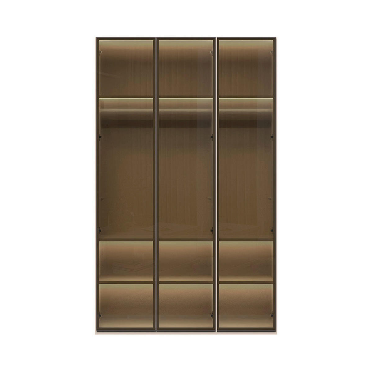 ORMAR SA KLASIČNIM VRATIMA  137/224/56 cm  - Dizajnerski, staklo/metal (137/224/56cm)