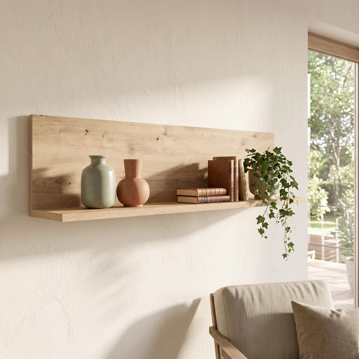 WANDBOARD Holzwerkstoff Eiche Artisan  - Eiche Artisan, KONVENTIONELL, Holzwerkstoff (100/22,8/18,6cm) - FlexWell