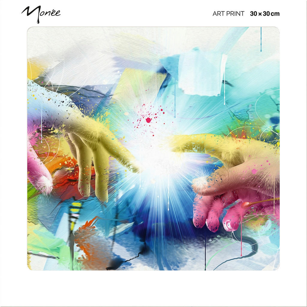 KUNSTDRUCK Multicolor 30/30 cm  - Multicolor, Basics, Papier (30/30cm) - Monee