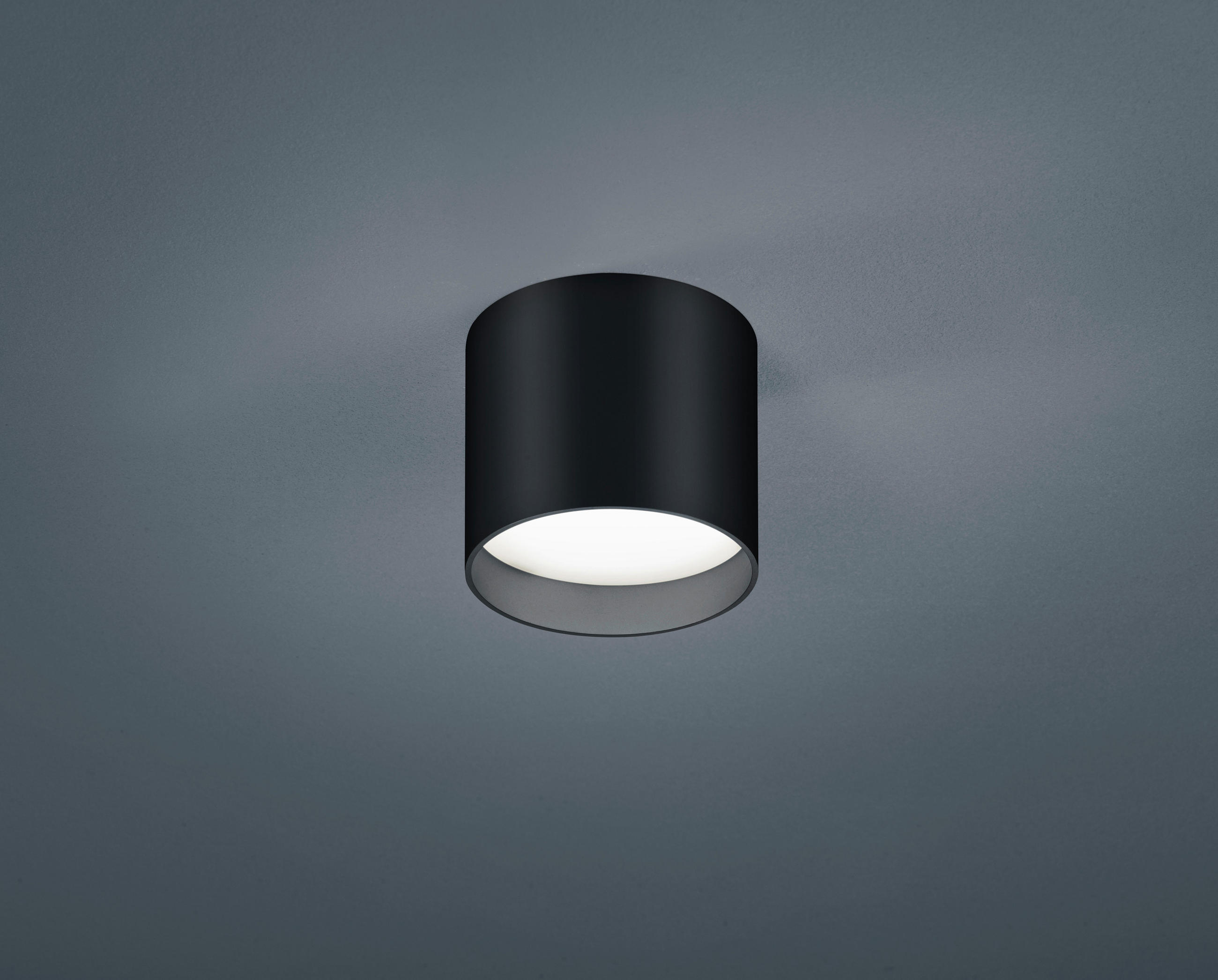 LED-DECKENLEUCHTE 10/8,5 cm   - Schwarz, Design, Glas/Metall (10/8,5cm) - Helestra