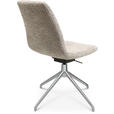STUHL  in Aluminium Bouclé Metall, Textil  - Greige/Alufarben, Design, Textil/Metall (46/81,5-84,5/55cm) - Johann Jakob
