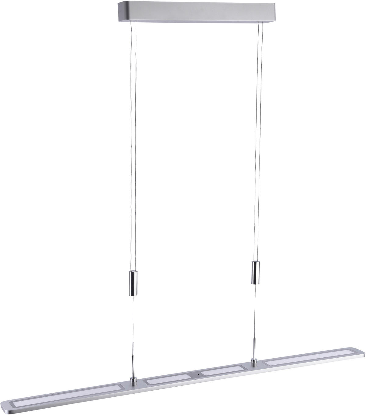 LED-HÄNGELEUCHTE 100/7/160 cm  - Alufarben, Trend, Metall (100/7/160cm) - Paul Neuhaus