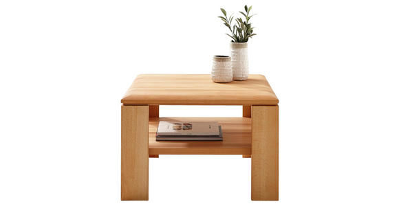COUCHTISCH Buche teilmassiv quadratisch Buchefarben - Buchefarben, Natur, Holz (70/46/70cm) - Cantus