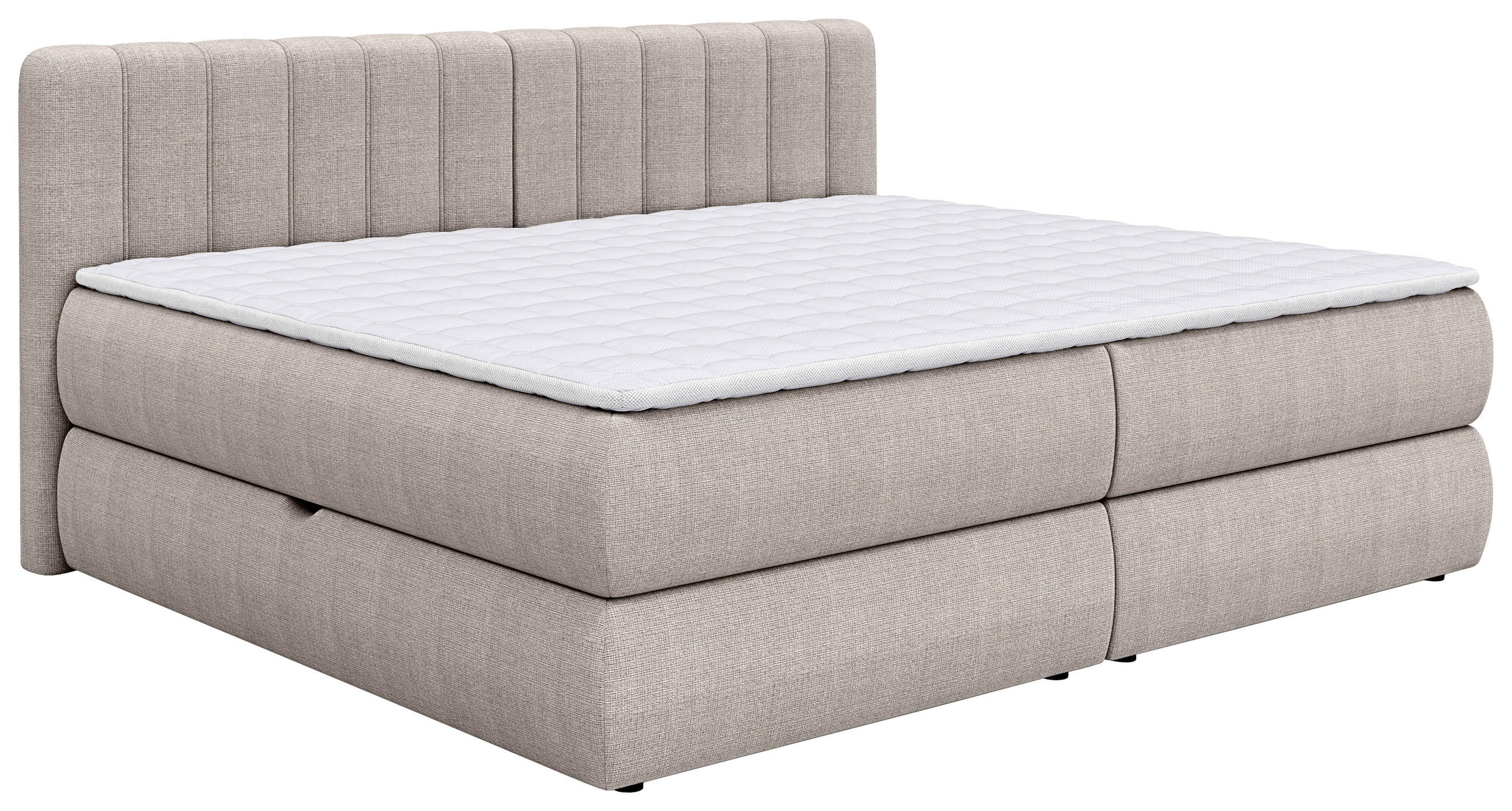 Chameo Boxspringbett Taupe 200x200 cm