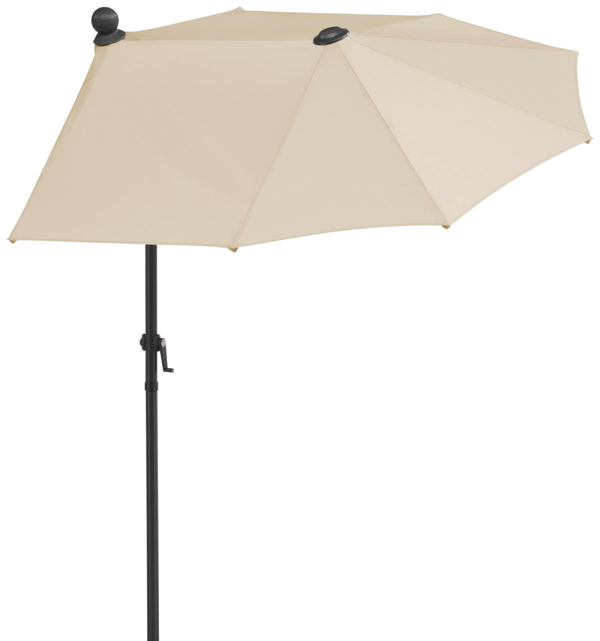 AMPELSCHIRM 150 cm Naturfarben  - Anthrazit/Naturfarben, Basics, Textil/Metall (150/228/150cm) - Schneider