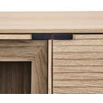 LOWBOARD  200/58/40 cm  - Eichefarben/Schwarz, KONVENTIONELL, Glas/Holzwerkstoff (200/58/40cm) - Xora