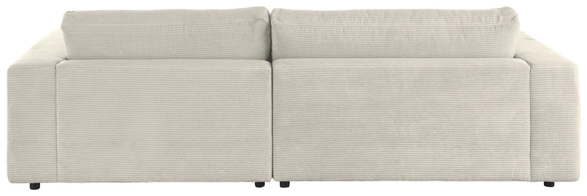 ECKSOFA in Cord Naturfarben  - Schwarz/Naturfarben, Design, Kunststoff/Textil (270/190cm) - Lomoco