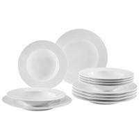 TAFELSERVICE Zoe Fine Diamond 12-teilig  - Weiss, Design, Keramik - Seltmann Weiden