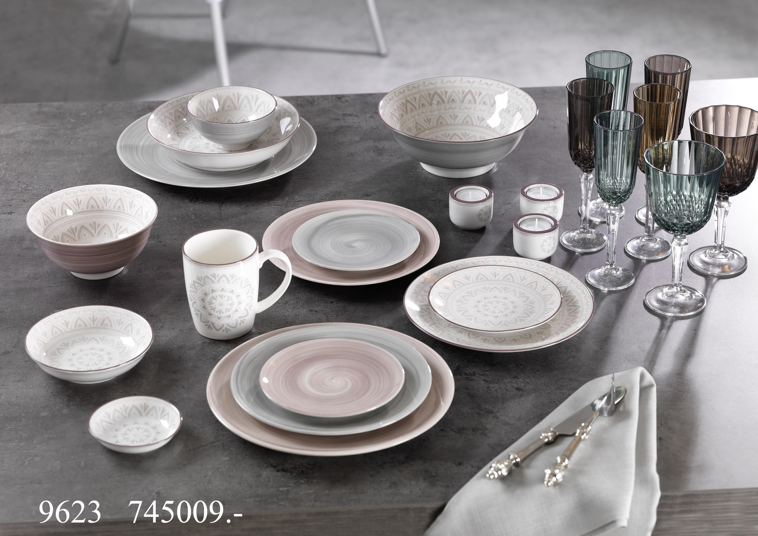 MÜSLISCHALE Valencia 15 cm  - Grau, Konventionell, Keramik (15cm) - Ritzenhoff Breker