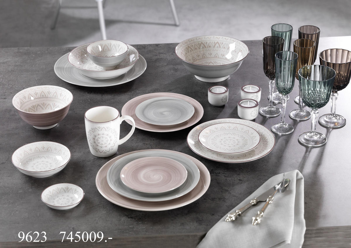 MÜSLISCHALE Valencia 15 cm  - Grau, KONVENTIONELL, Keramik (15cm) - Ritzenhoff Breker