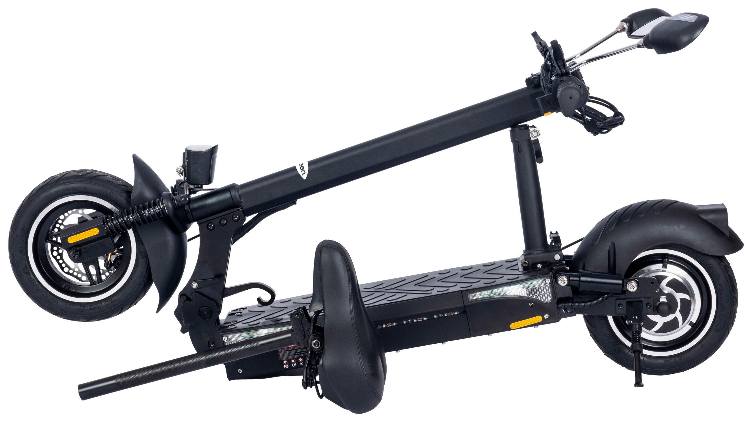 E-SCOOTER FALCON II DOC GREEN - Schwarz, KONVENTIONELL, Kunststoff/Metall (116/119/23,5cm) - Atrigo