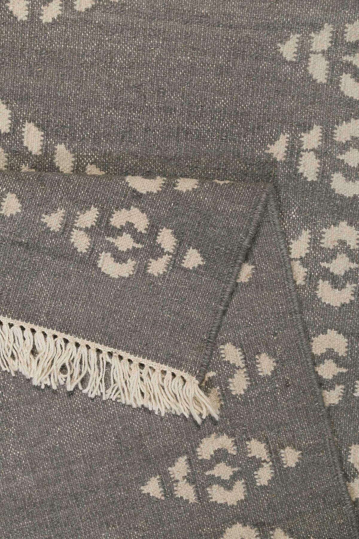 HANDWEBTEPPICH 200/290 cm Belmont Dunkelgrau, Beige rechteckig  - Dunkelgrau/Beige, Design, Textil (200/290cm)