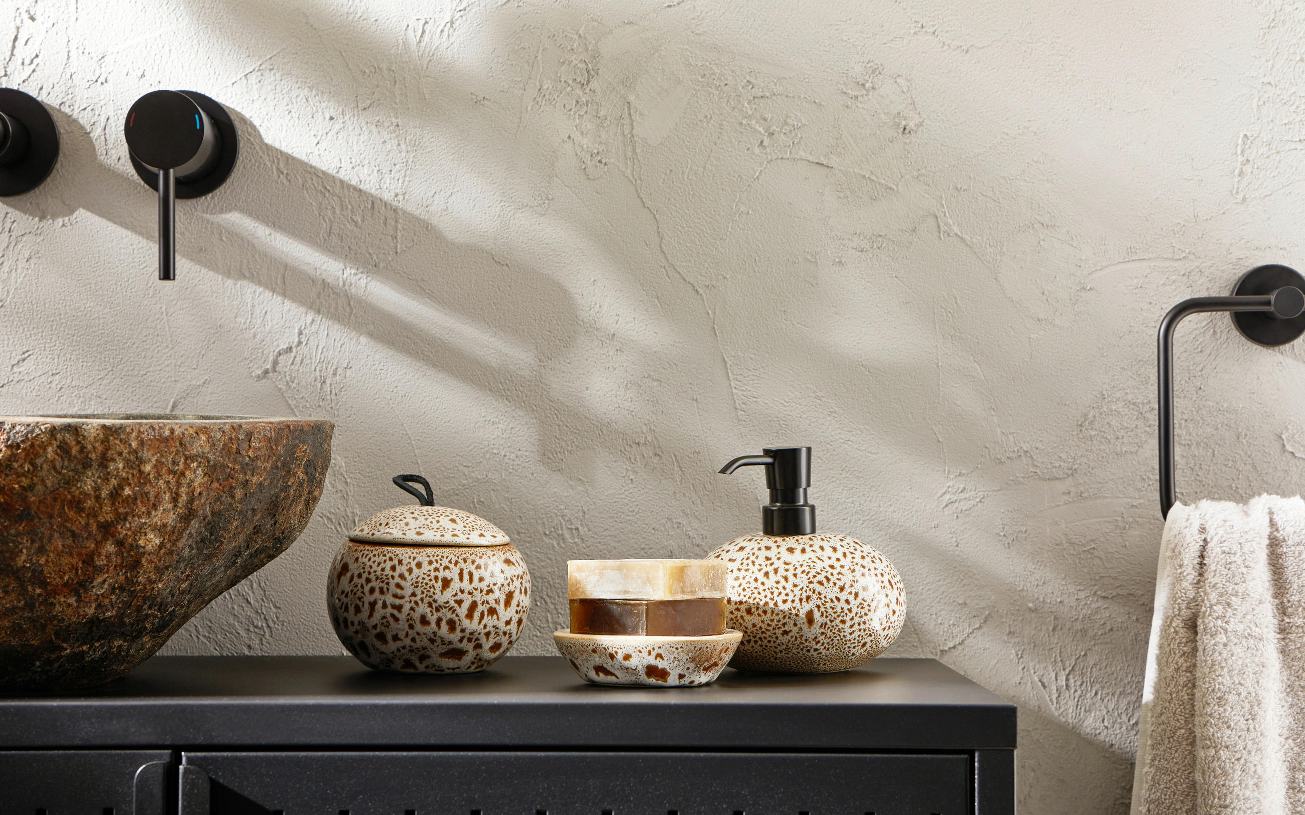 SEIFENSPENDER Keramik  - Beige, Lifestyle, Keramik (13/11/14cm) - Aquanova