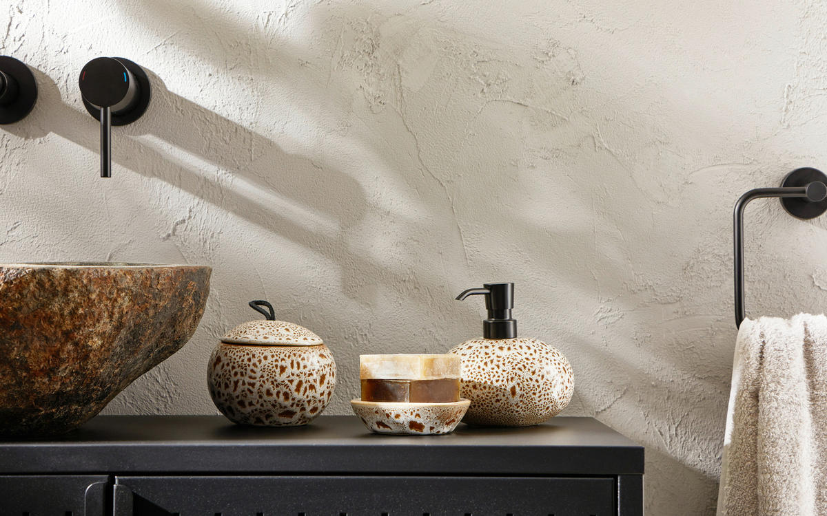 SEIFENSPENDER Keramik  - Beige, Lifestyle, Keramik (13/11/14cm) - Aquanova