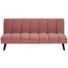 JUGEND- UND KINDERSOFA Flanell Altrosa  - Schwarz/Altrosa, MODERN, Holz/Textil (180/81/93cm) - P & B