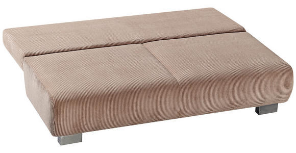 SCHLAFSOFA Cord Rosa  - Rosa, KONVENTIONELL, Textil/Metall (196/89/94cm) - Novel