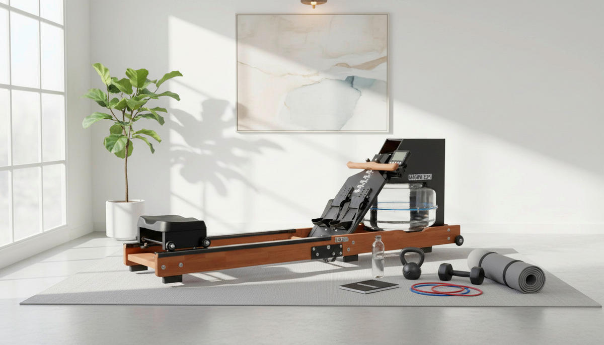 HOLZRUDERGERÄT FALTBAR HRG21 - Dunkelbraun, Konventionell, Holz/Kunststoff (208/58/58cm) - Atrigo