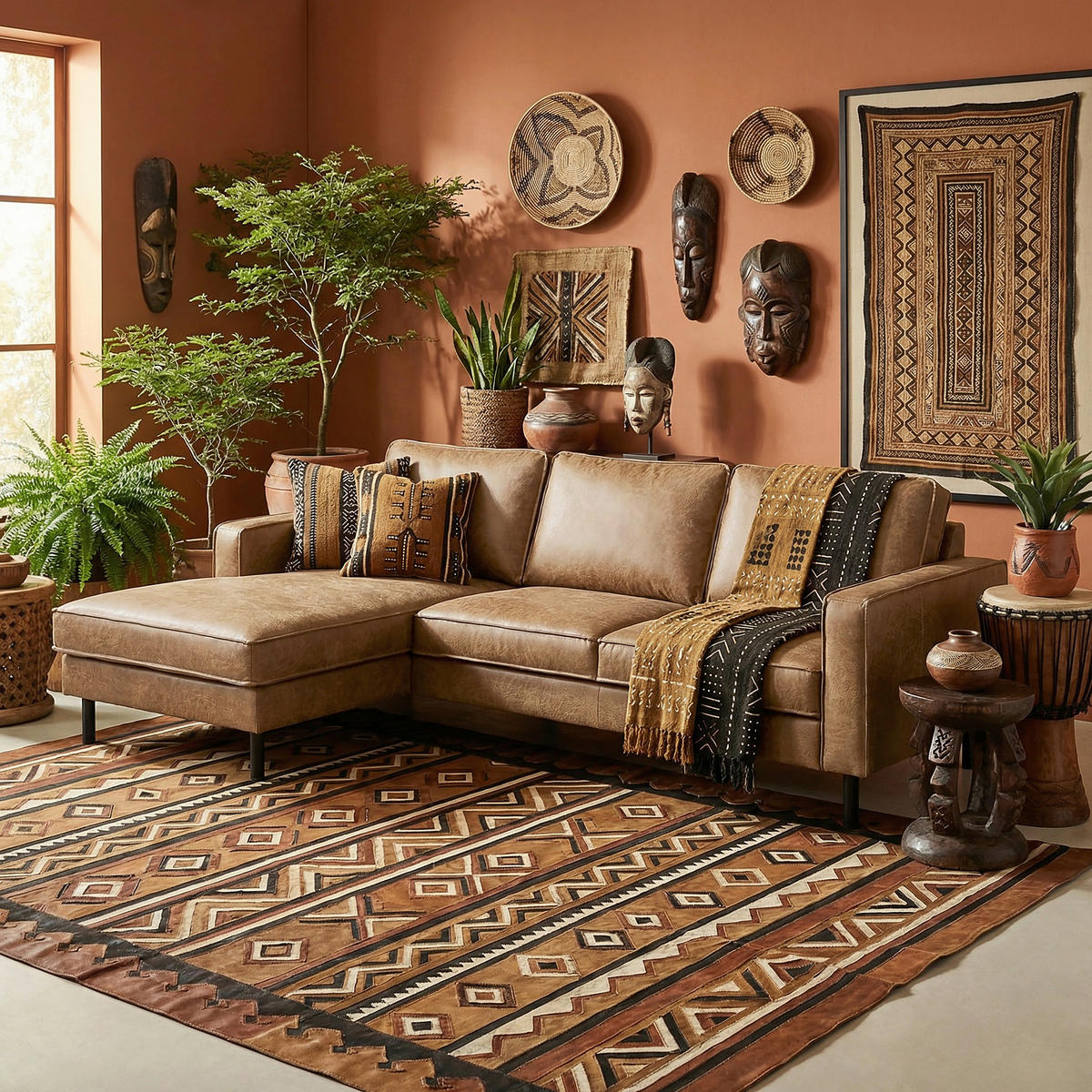 ECKSOFA Beige Echtleder Lederlook Rücken echt  - Beige, Design, Leder/Textil (166/238cm) - Livetastic