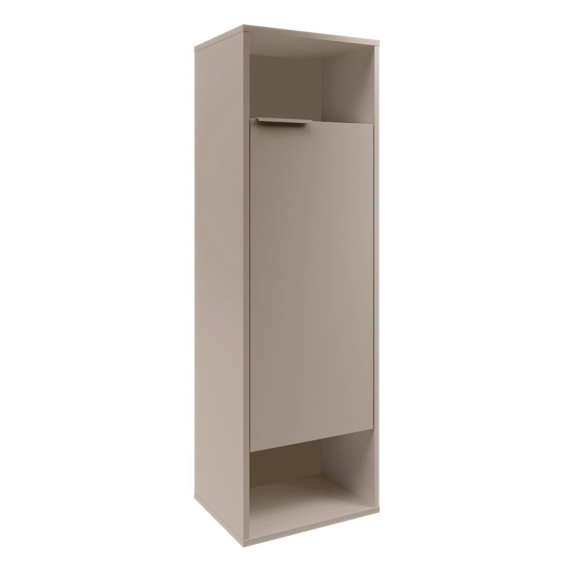 MIDISCHRANK 40,2/125,7/32 cm  - Grau, Basics, Holzwerkstoff/Metall (40,2/125,7/32cm) - MID.YOU