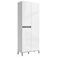 DULAP PENTRU HOL 80/200/34 cm  - alb/antracit, Design, plastic/material pe bază de lemn (80/200/34cm) - Xora