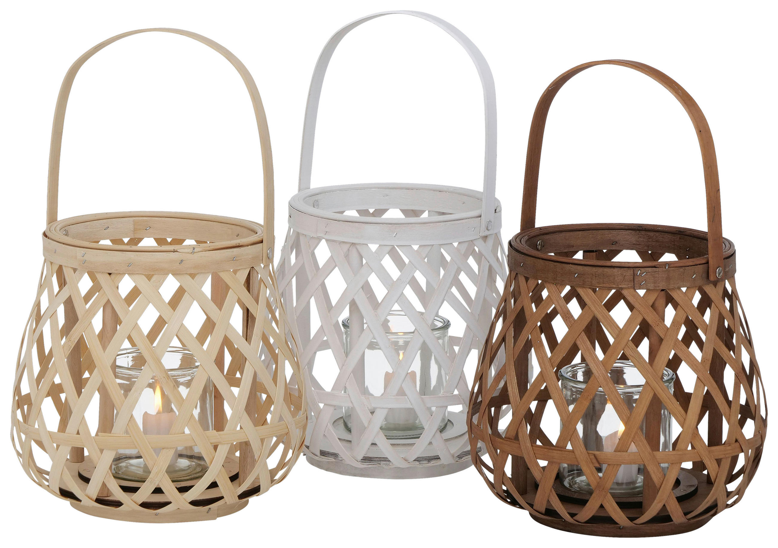 LJUSLYKTA - vit/mörkbrun, Basics, trä (25/25cm)