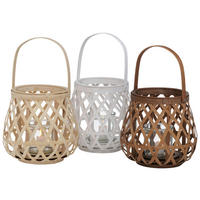 LJUSLYKTA - vit/mörkbrun, Basics, trä (25/25cm)