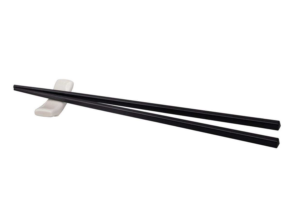 ESSSTÄBCHEN - Schwarz, Basics, Glas (24/0.8/0.8cm) - Nouvel