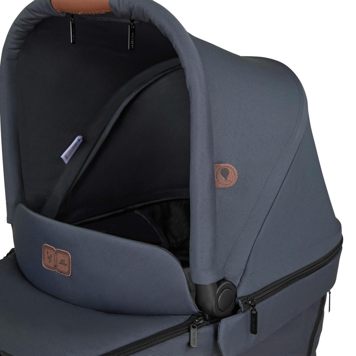 KINDERWAGENSET  Vicon 4  Lake  - Silberfarben/Dunkelblau, Basics, Textil/Metall (91/61/110cm) - ABC Design