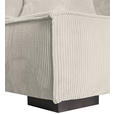 ECKSOFA Creme Cord  - Creme/Braun, KONVENTIONELL, Holz/Textil (230/190cm) - Carryhome