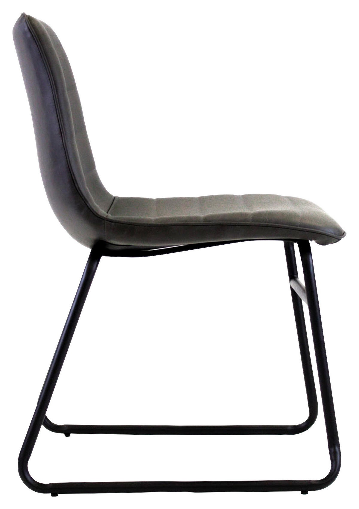 STUHL - Anthrazit/Schwarz, KONVENTIONELL, Kunststoff/Textil (48/77/56cm) - MID.YOU