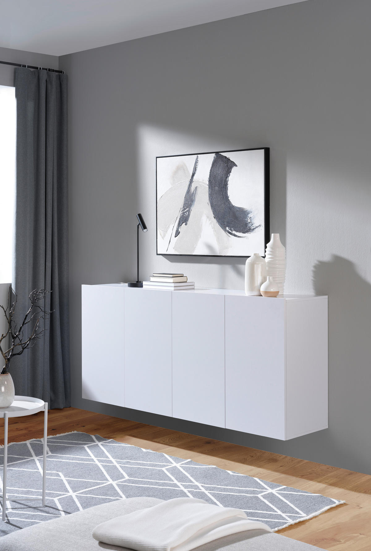 SIDEBOARD  in 180/80/42 cm  - Weiß, MODERN, Holzwerkstoff (180/80/42cm) - Hom`in