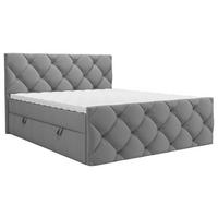 BOXBETT 180/200 cm  in Dunkelgrau  - Dunkelgrau/Schwarz, KONVENTIONELL, Kunststoff/Textil (180/200cm) - Carryhome