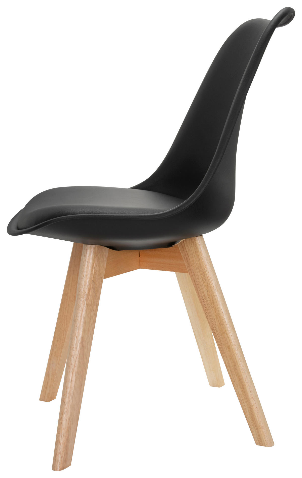 SET STOLOV, umetna masa, tekstil črna, barve bukve  - črna/barve bukve, Moderno, umetna masa/tekstil (748/87/56cm) - MID.YOU