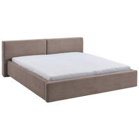 POLSTERBETT 160/200 cm  in Taupe  - Taupe/Weiss, Basics, Holz/Textil (160/200cm) - Boxxx