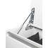GARDEROBENBANK Weiß - Silberfarben/Weiß, Design, Glas/Kunststoff (91/49/42cm) - CASSANDO