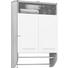 HÄNGESCHRANK 60/87/20 cm - Chromfarben/Eichefarben, Design, Holzwerkstoff/Metall (60/87/20cm) - Xora HÄNGESCHRANK 60/87/20 cm - Chromfarben/Eichefarben, Design, Holzwerkstoff/Metall (60/87/20cm) - Xora