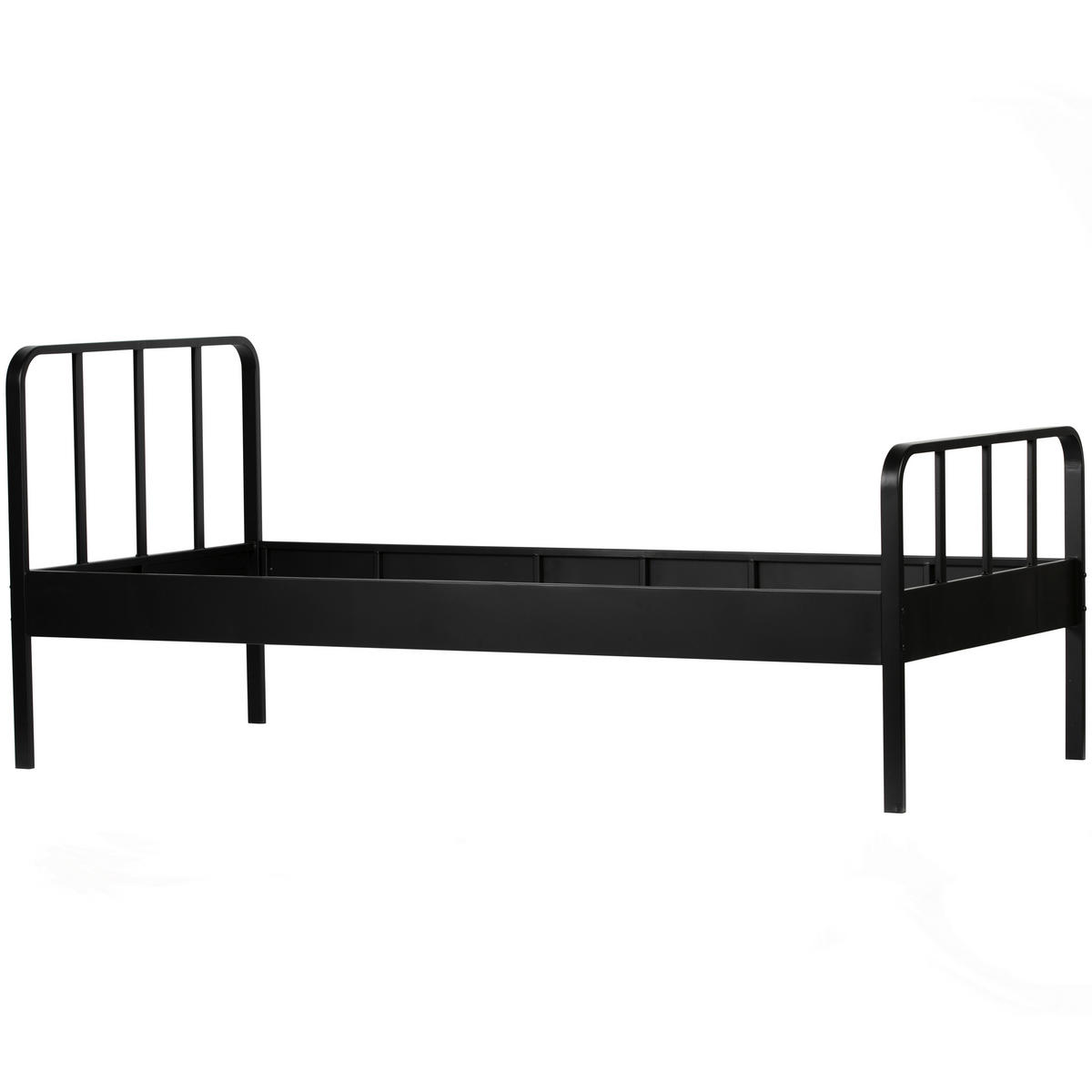 METALLBETT 90/200 cm  in Schwarz  - Schwarz, Basics, Metall (90/200cm) - MID.YOU
