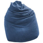 SITZSACK Webstoff  - Blau, KONVENTIONELL, Textil (65/95/75cm) - Xora