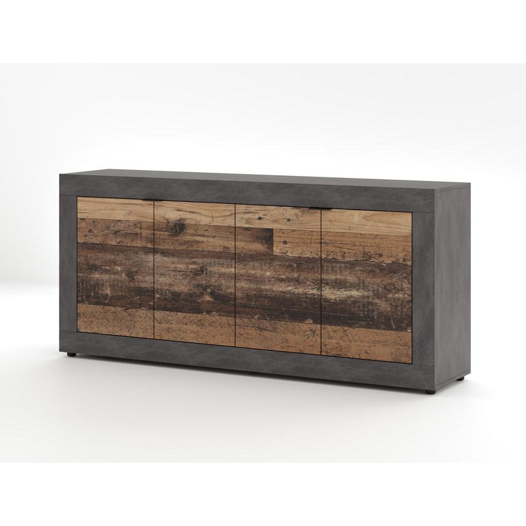 Thumbnail - Mid.you Sideboard, Graphit, Alteiche, Kunststoff, Holz, 2 Fächer, 180x86x42 cm, stehend, Wohnzimmer, Kommoden & Sideboar...