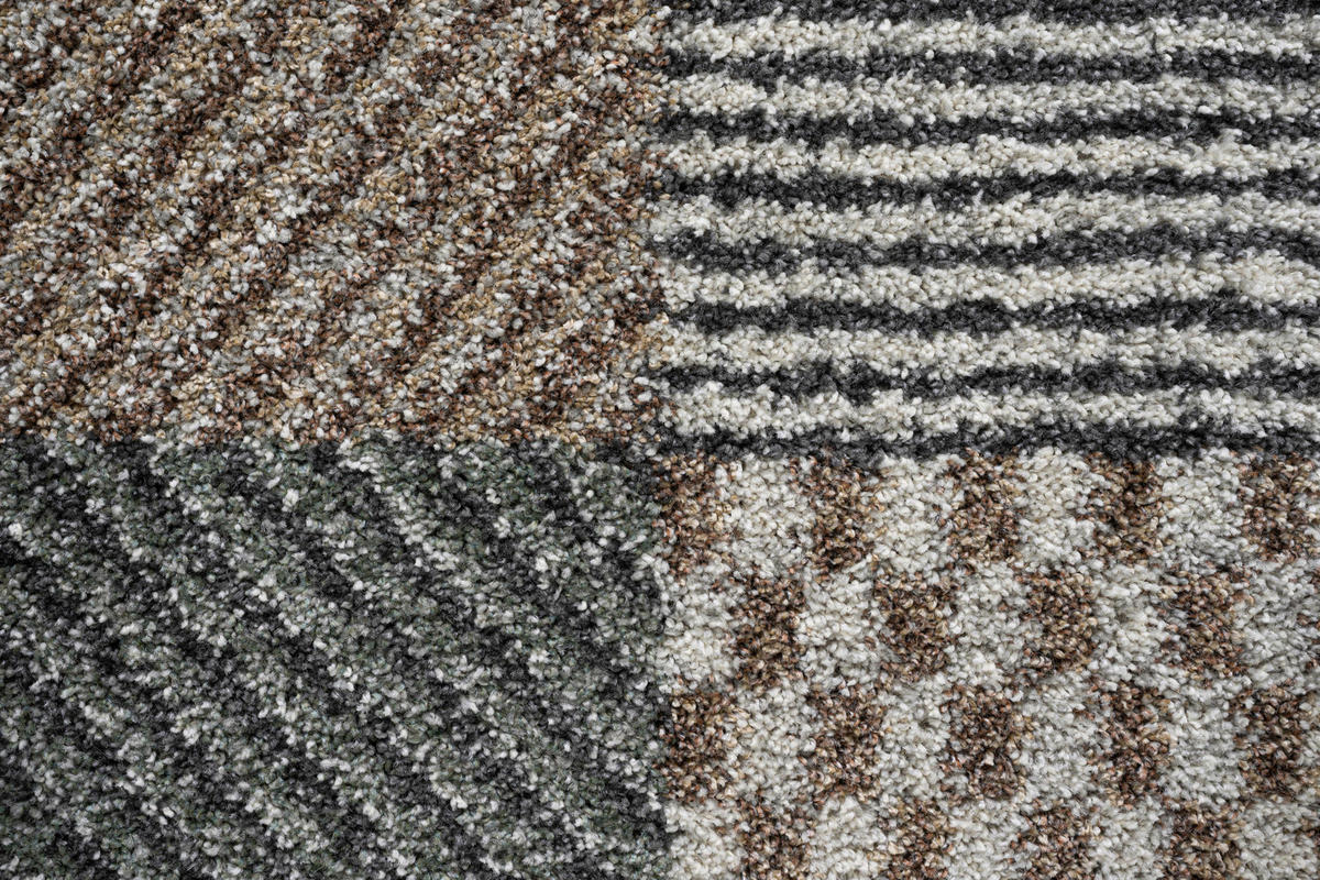 WEBTEPPICH 200/290 cm Mehari Creme, Grau, Grün  - Creme/Grau, KONVENTIONELL, Kunststoff/Textil (200/290cm) - Novel